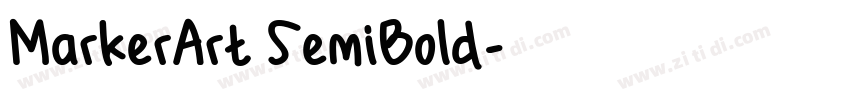 MarkerArt SemiBold字体转换